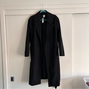 GAP Black Women's Trench Wrap Coat